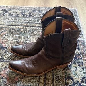 Lucchese chocolate gaby cowboy boots size 8